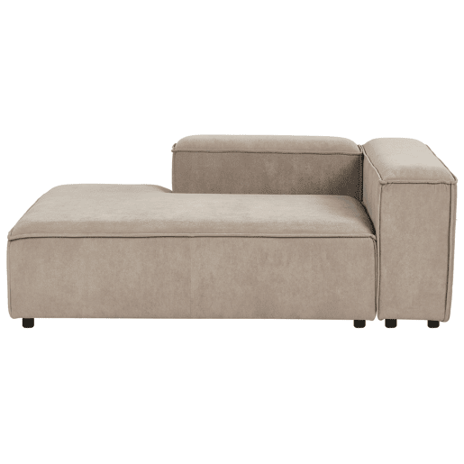 Beliani Chaise longue à direita Bombazine ARDAL