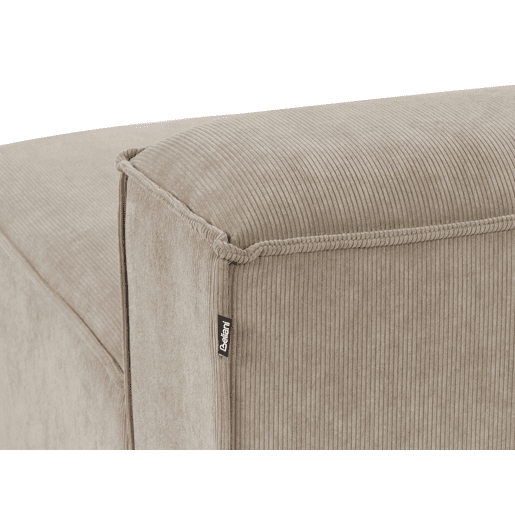 Beliani Chaise longue à direita Bombazine ARDAL