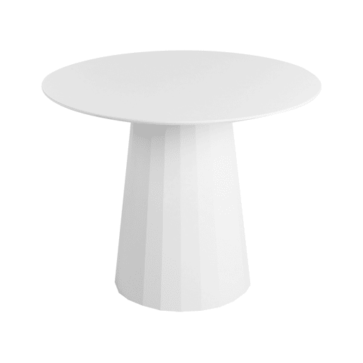 Mesa de jantar PLATO Branco 100 cm 100 cm Metal