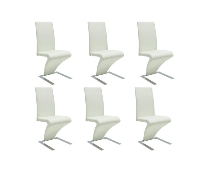 Sillas de comedor 6 unidades cuero sintético