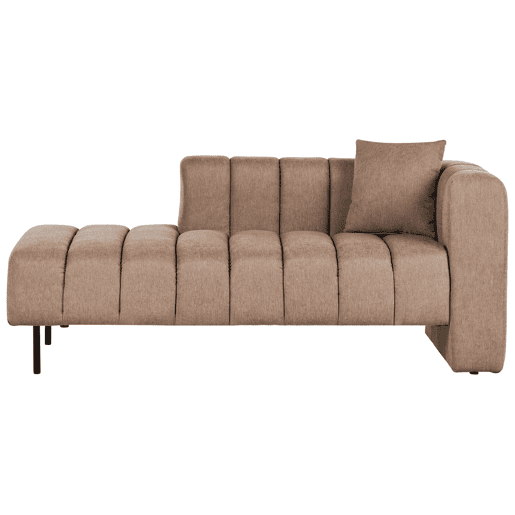 Beliani Chaise longue à direita Poliéster LANNILS