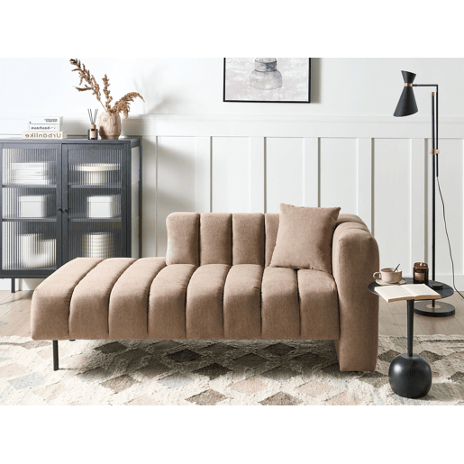 Beliani Chaise longue à direita Poliéster LANNILS