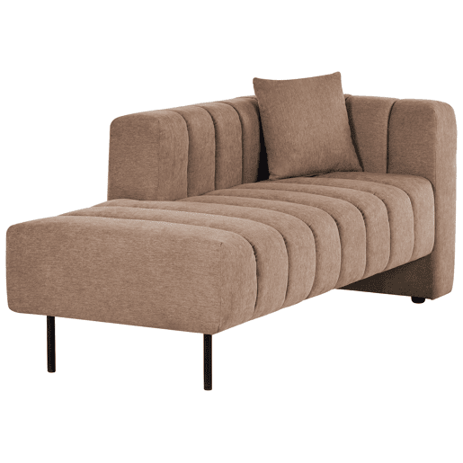 Beliani Chaise longue à direita Poliéster LANNILS
