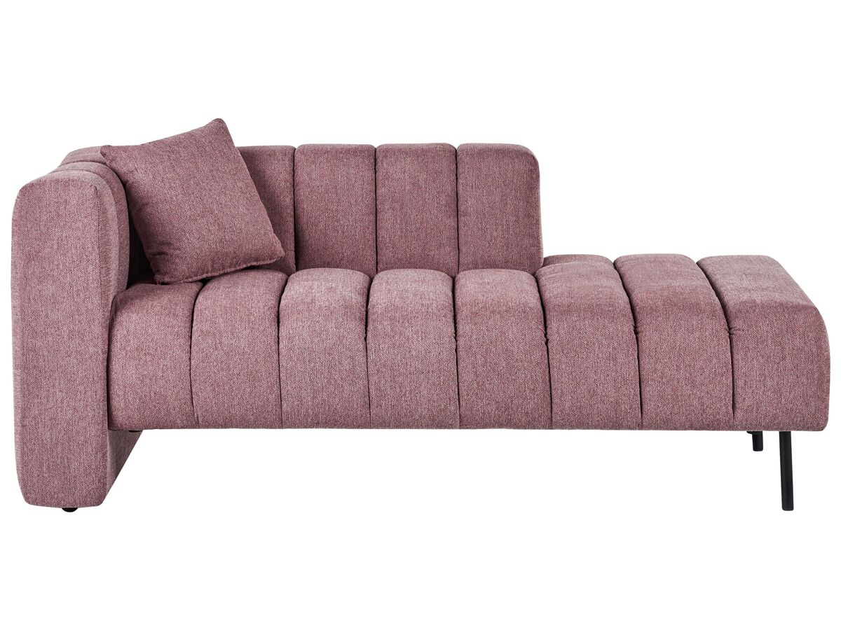 Beliani Chaise longue izquierdo Poliéster LANNILS