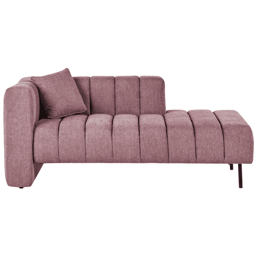 Beliani Chaise longue à esquerda Poliéster LANNILS
