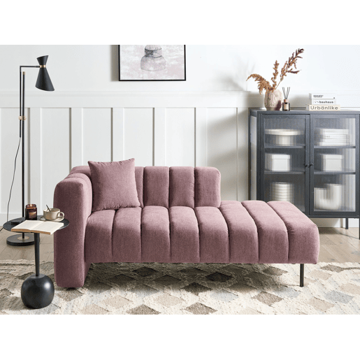 Beliani Chaise longue à esquerda Poliéster LANNILS