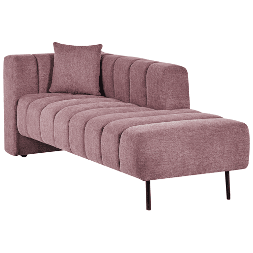 Beliani Chaise longue à esquerda Poliéster LANNILS