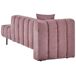 Beliani Chaise longue izquierdo Poliéster LANNILS Beliani Chaise longue izquierdo Poliéster LANNILS Rosa