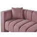 Beliani Chaise longue izquierdo Poliéster LANNILS Beliani Chaise longue izquierdo Poliéster LANNILS Rosa