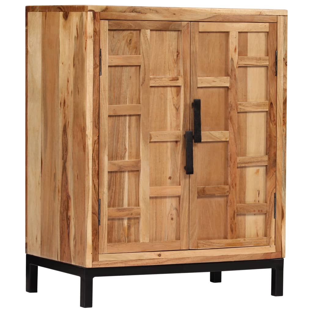 Vidaxl aparador de madera maciza de acacia marrón 60x35x76 cm