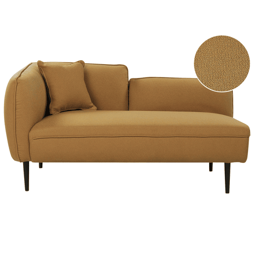 Beliani Chaise longue à esquerda Bouclé CHEVANNES