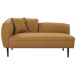 Beliani Chaise longue izquierdo Bouclé CHEVANNES Beliani Chaise longue izquierdo Bouclé CHEVANNES Mostaza
