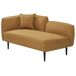 Beliani Chaise longue izquierdo Bouclé CHEVANNES Beliani Chaise longue izquierdo Bouclé CHEVANNES Mostaza