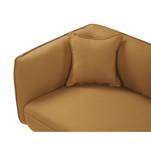 Beliani Chaise longue à esquerda Bouclé CHEVANNES