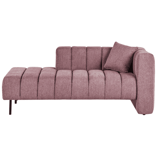 Beliani Chaise longue à direita Poliéster LANNILS