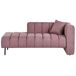 Beliani Chaise longue derecho Poliéster LANNILS Beliani Chaise longue derecho Poliéster LANNILS Marrón Claro