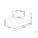 Beliani Chaise longue derecho Poliéster LANNILS Beliani Chaise longue derecho Poliéster LANNILS Marrón Claro