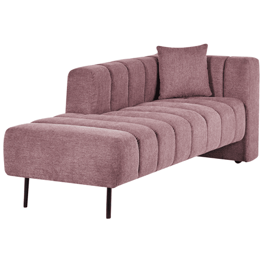 Beliani Chaise longue à direita Poliéster LANNILS