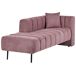 Beliani Chaise longue derecho Poliéster LANNILS Beliani Chaise longue derecho Poliéster LANNILS Marrón Claro