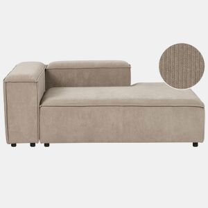 Beliani Chaise longue à esquerda Bombazine ARDAL
