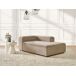 Beliani Chaise longue izquierdo Pana ARDAL Beliani Chaise longue izquierdo Pana ARDAL Gris