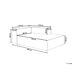 Beliani Chaise longue izquierdo Pana ARDAL Beliani Chaise longue izquierdo Pana ARDAL Gris
