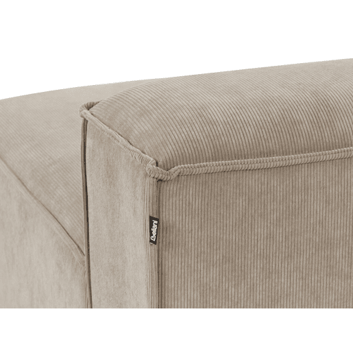 Beliani Chaise longue à esquerda Bombazine ARDAL Beliani Chaise longue à esquerda Bombazine ARDAL
