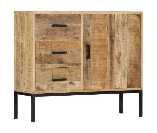 Vidaxl aparador de madera de mango maciza 88x30x71 cm