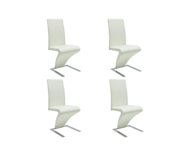 Sillas de comedor 4 unidades cuero sintético