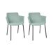 Beliani Silla de comedor BELFIELD Beliani Silla de comedor BELFIELD Azul/ Verde