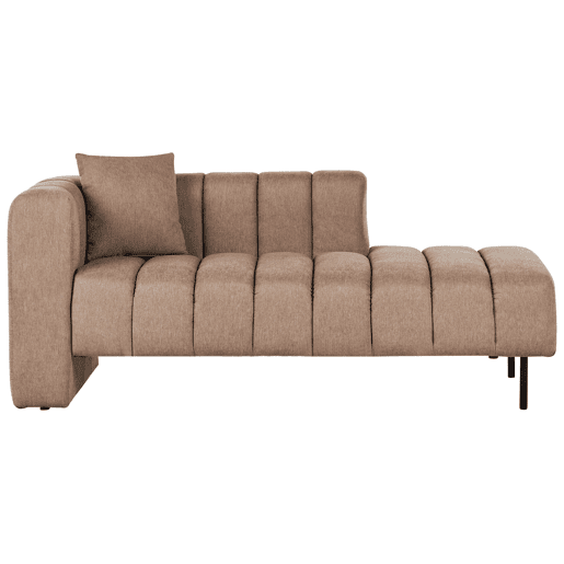 Beliani Chaise longue à esquerda Poliéster LANNILS Beliani Chaise longue à esquerda Poliéster LANNILS