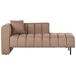 Beliani Chaise longue izquierdo Poliéster LANNILS Beliani Chaise longue izquierdo Poliéster LANNILS Marrón Claro