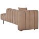 Beliani Chaise longue izquierdo Poliéster LANNILS Beliani Chaise longue izquierdo Poliéster LANNILS Marrón Claro