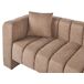 Beliani Chaise longue izquierdo Poliéster LANNILS Beliani Chaise longue izquierdo Poliéster LANNILS Marrón Claro