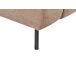 Beliani Chaise longue izquierdo Poliéster LANNILS Beliani Chaise longue izquierdo Poliéster LANNILS Marrón Claro
