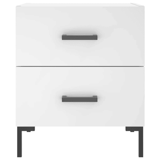 vidaXL Mesas de cabeceira 2 pcs 40x35x47,5 cm deriv. de madeira branco