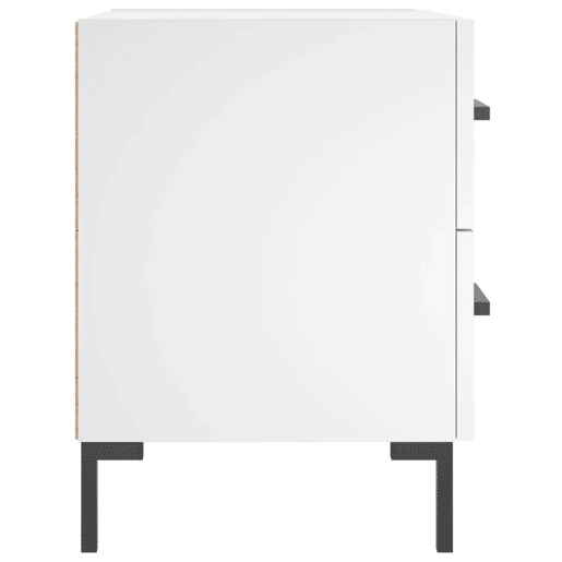 vidaXL Mesas de cabeceira 2 pcs 40x35x47,5 cm deriv. de madeira branco