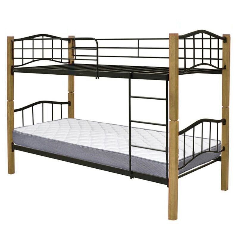 Litera doble cama 90cm madera y metal