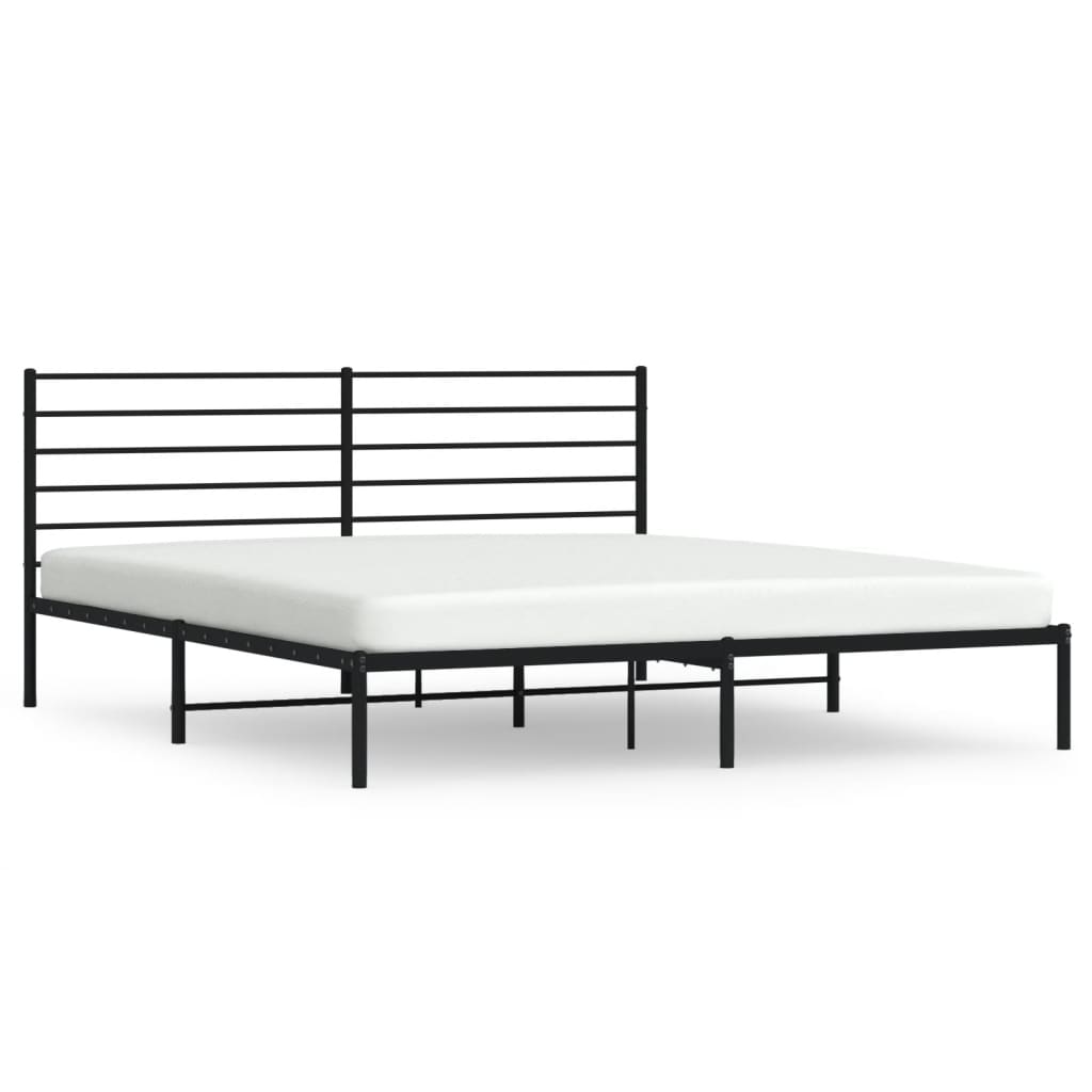 Estructura de cama 200x200 Negro