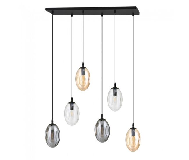 Lámpara colgante celeste mix 6 luces marca wonderlamp