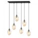 Lámpara colgante Celeste (6 luces) Cristal - Metal Moderno Lámpara colgante Celeste (6 luces) Cristal - Metal Moderno Ambar