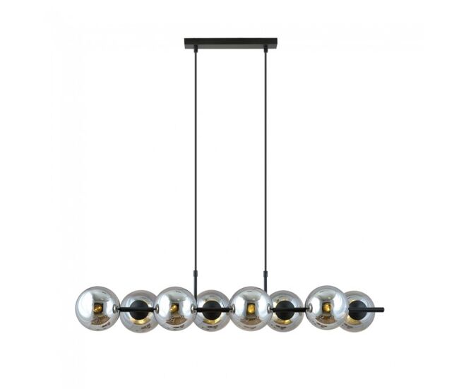 Lámpara colgante armaro grafito 8 luces marca wonderlamp
