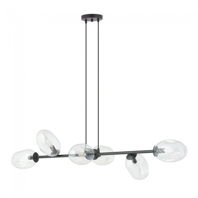 Lámpara colgante bimala transparente 6 luces marca wonderlamp