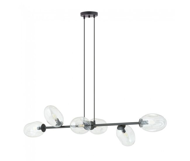 Lámpara colgante bimala transparente 6 luces marca wonderlamp