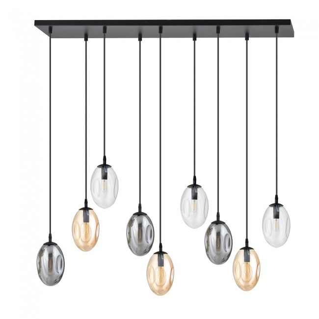 Lámpara colgante Celeste (9 luces) Cristal - Metal Moderno