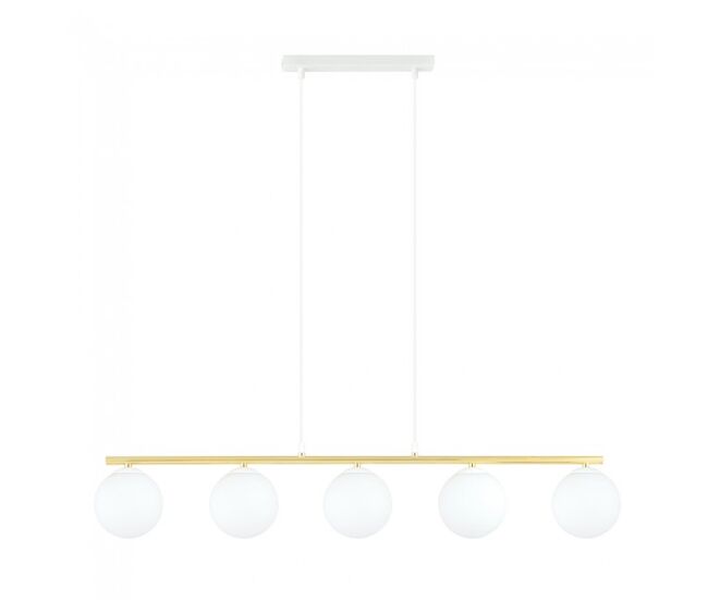 Lámpara colgante etisa blanco 5 luces marca wonderlamp
