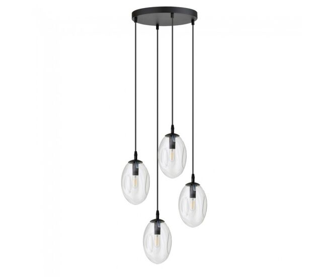 Lámpara de techo celeste transparente 4 luces marca wonderlamp