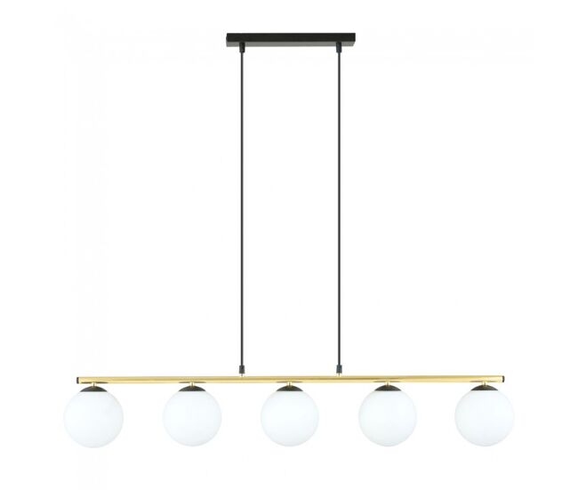Lámpara colgante etisa negro 5 luces marca wonderlamp