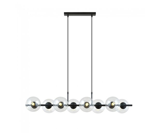 Lámpara colgante armaro transparente 8 luces marca wonderlamp