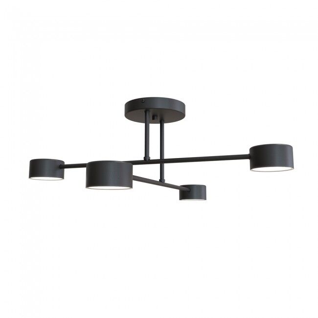 Plafón de techo tanfa negro 4 luces marca wonderlamp